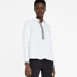Zara sheer blouse